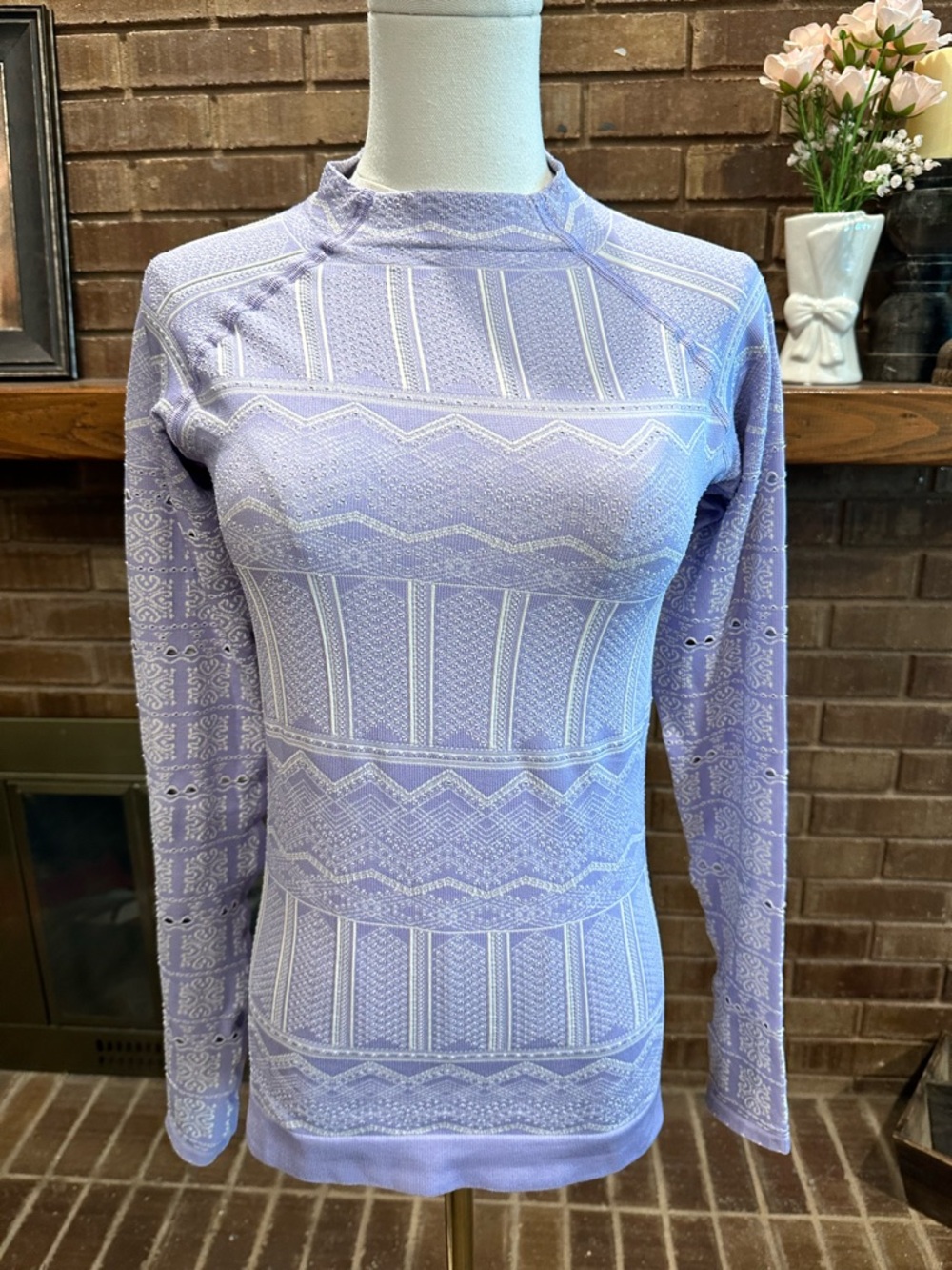 NWT FP Movement High Road Long-Sleeve Layer Top Iris Lilac M/L